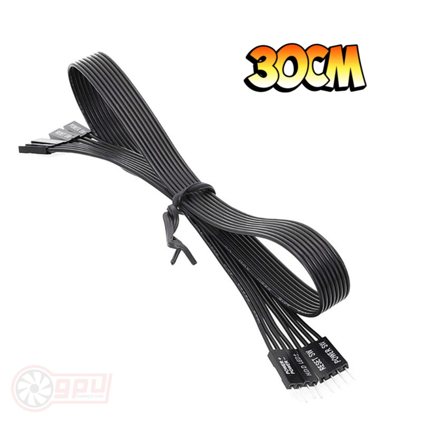 Motherboard Header Extension Cable - ATX HDD / Power LED / Reset / Power Switch - GPUCONNECT.COM