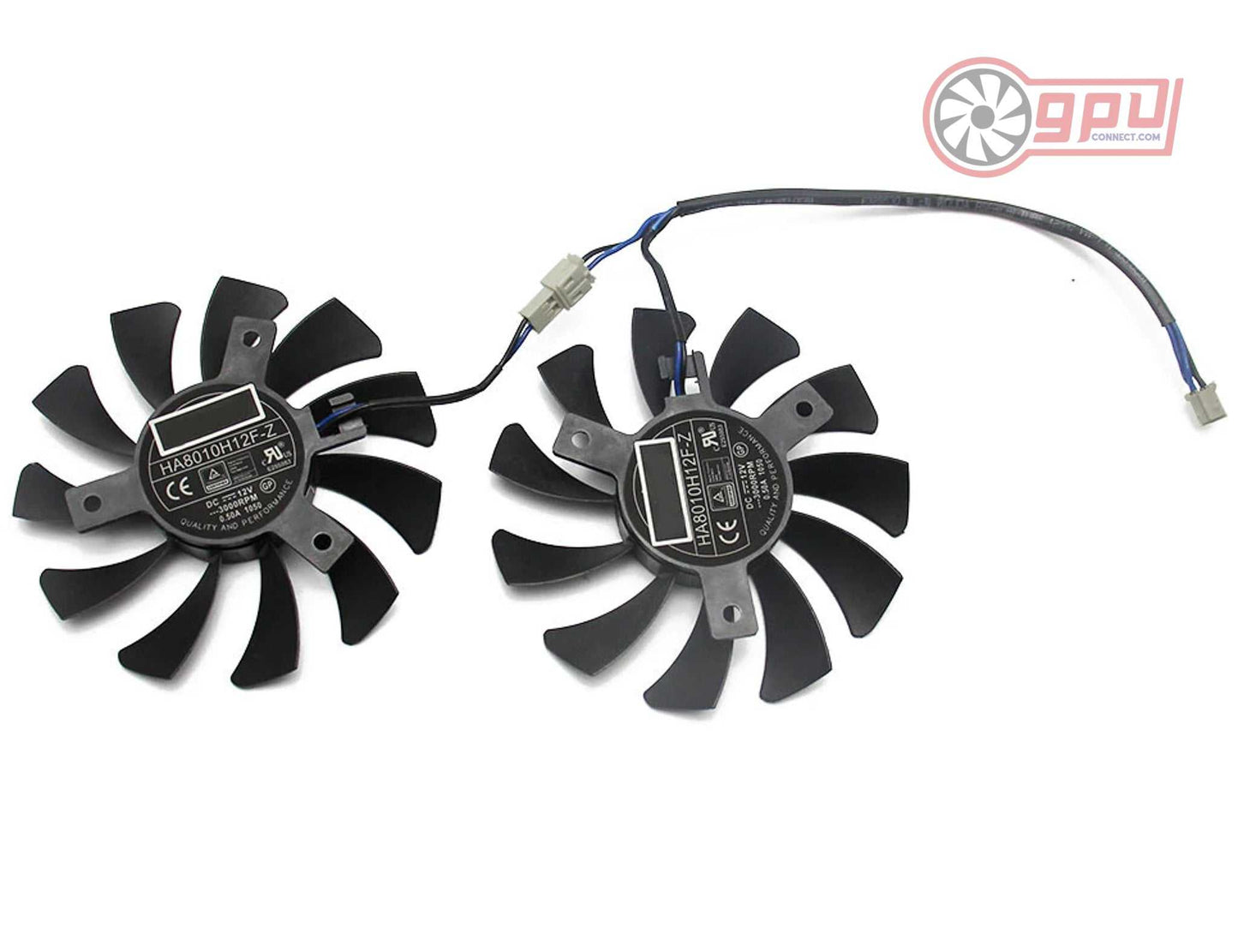 MSI GTX 1050 OC Replacement Graphics Card Cooling Fan Set - GPUCONNECT.COM