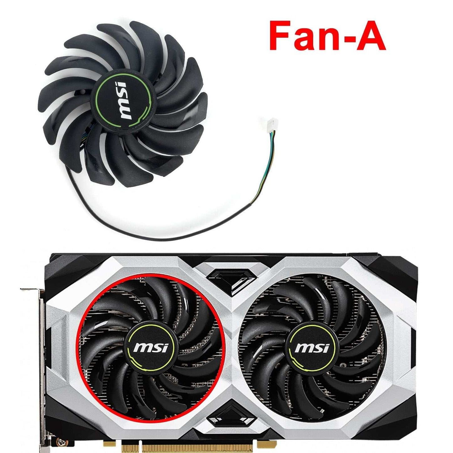 MSI RTX 2060 2070 2080 Super VENTUS XS OC Graphics Card Fan - GPUCONNECT.COM