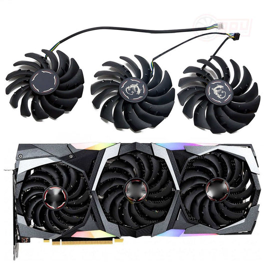 MSI RTX 2070 2080 2080 Ti GAMING X TRIO Fans - GPUCONNECT.COM