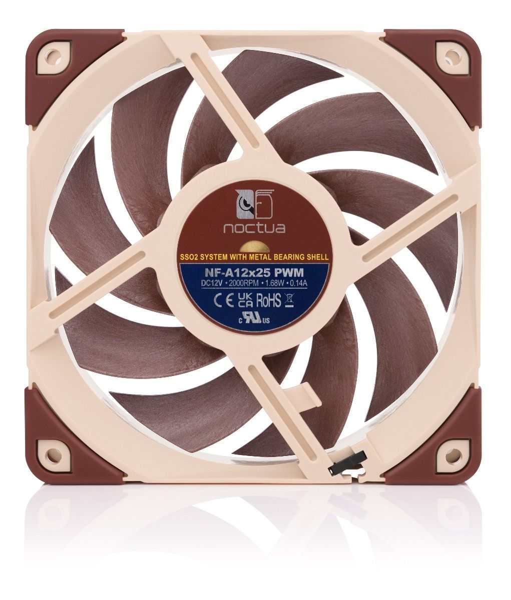 Noctua NF-A12x25 PWM 12V 2000RPM 120mm Ultimate Quality Quiet Fan - GPUCONNECT.COM