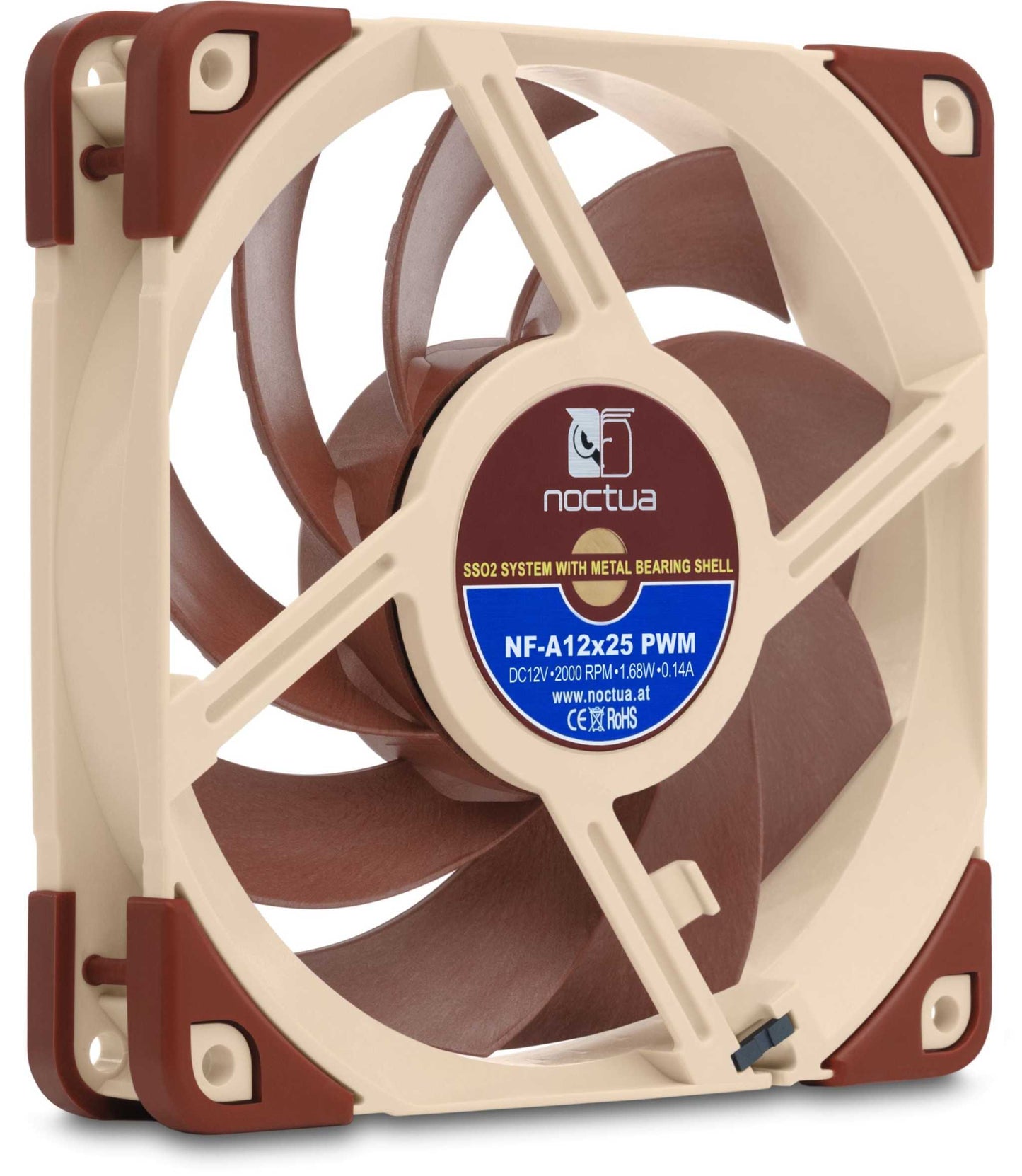 Noctua NF-A12x25 PWM 12V 2000RPM 120mm Ultimate Quality Quiet Fan - GPUCONNECT.COM