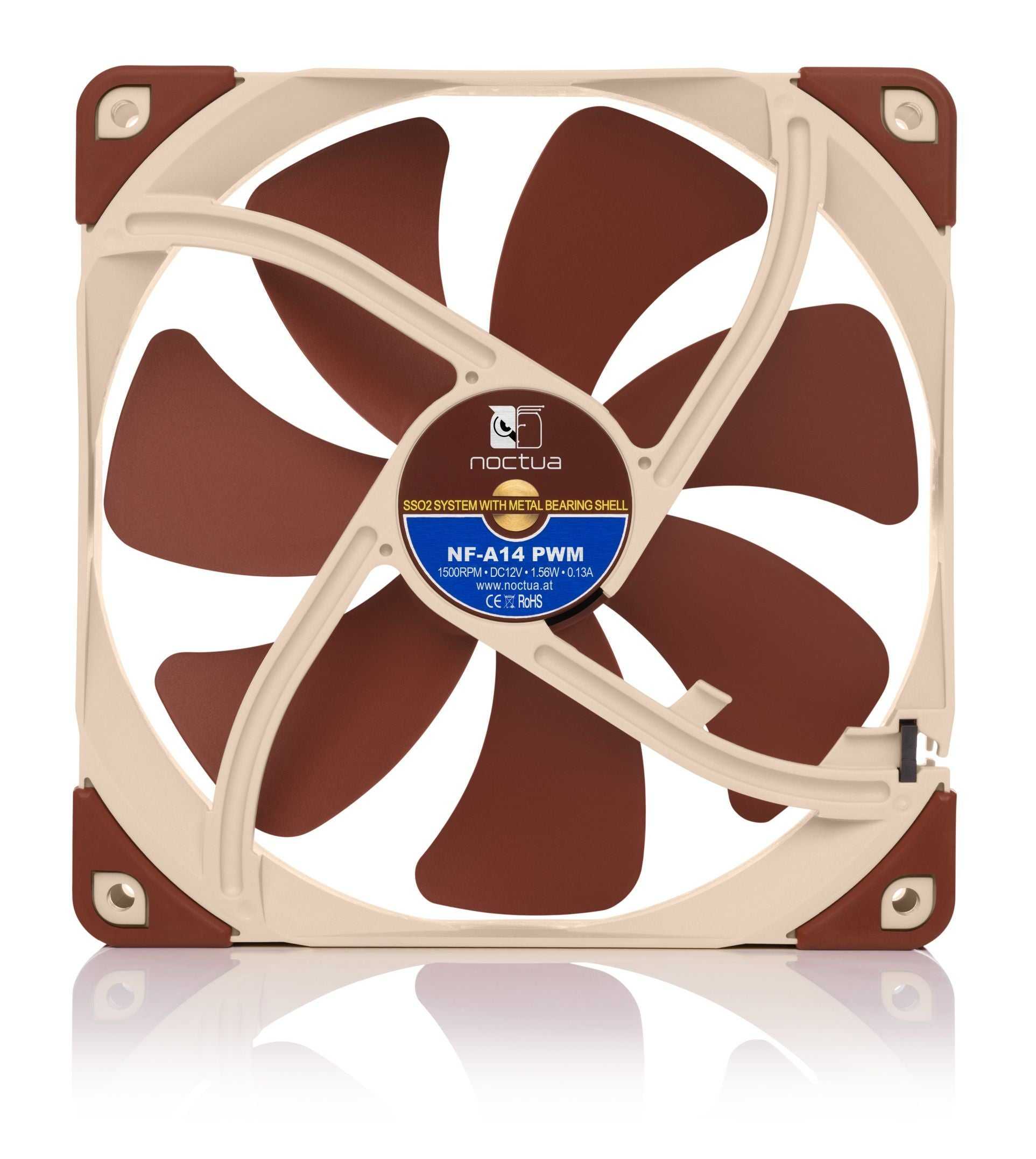 Noctua NF-A14 PWM 12V 1500RPM 140mm Premium Quality Fan - GPUCONNECT.COM
