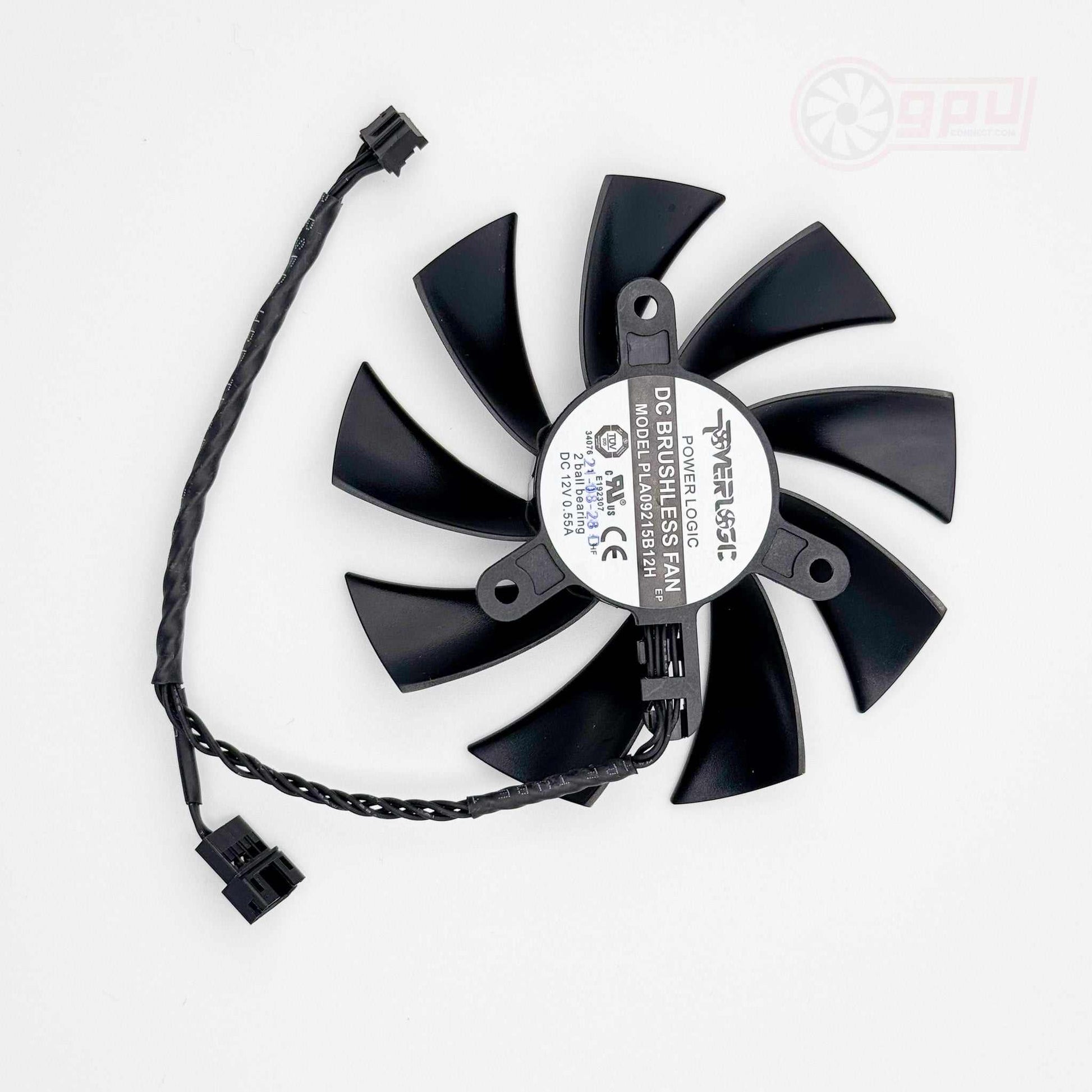 NVIDIA RTX 3060 HP OEM Replacement Graphics Card Fan 87mm - PLA09215B12H - GPUCONNECT.COM