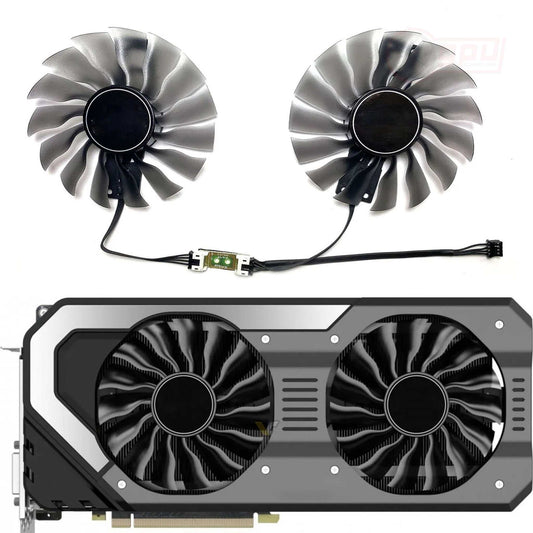 Palit GeForce GTX 1070 Ti 1080 Ti Jetstream GPU Fan Set - GPUCONNECT.COM