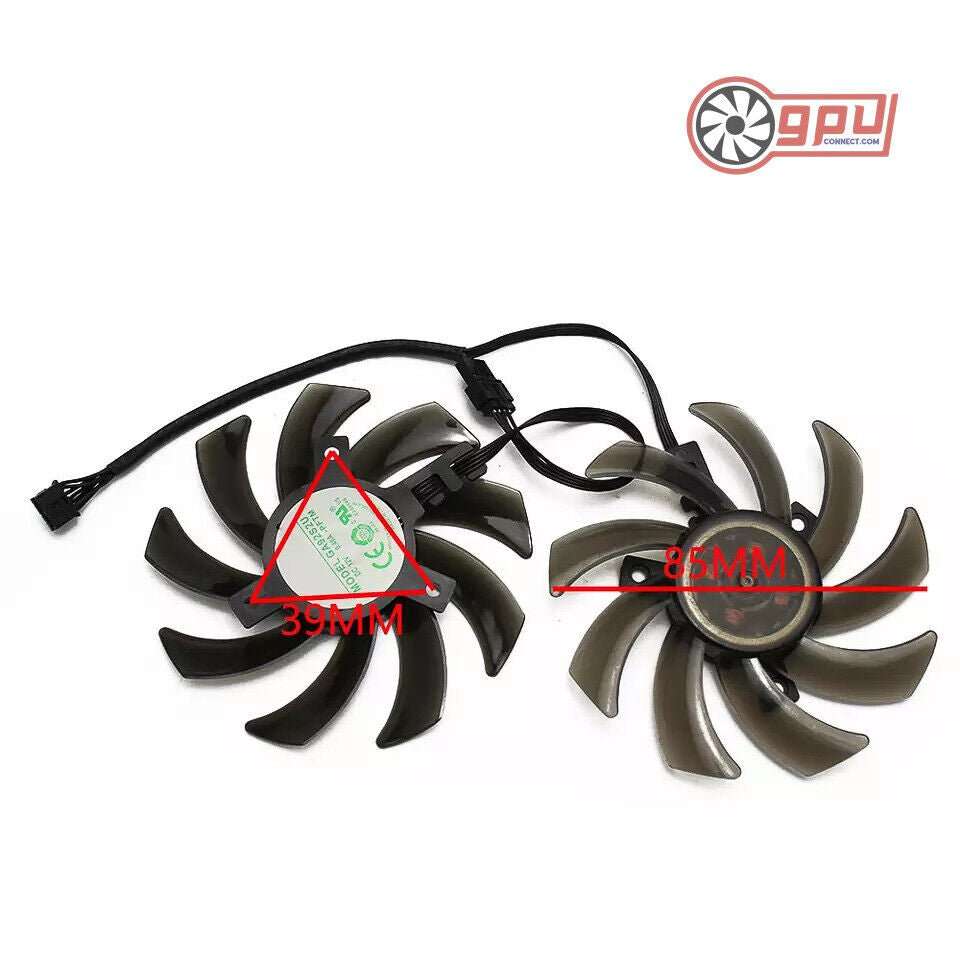 PALIT GTX 1060 1070 Ti 1080 DUAL GamingPro Replacement Fans (GA91S2H) - GPUCONNECT.COM