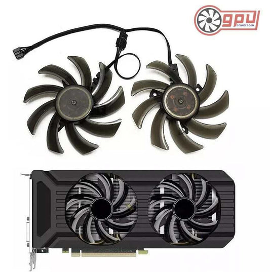 PALIT GTX 1060 1070 Ti 1080 DUAL GamingPro Replacement Fans (GA91S2H) - GPUCONNECT.COM