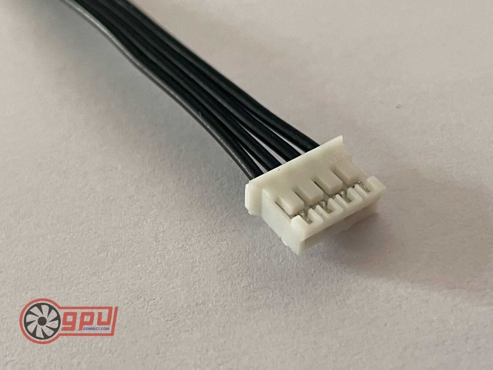 PH2.0 Mini 4Pin to PWM Fan GPU Graphics Cards Adapter Cable - 10cm (Black) - GPUCONNECT.COM