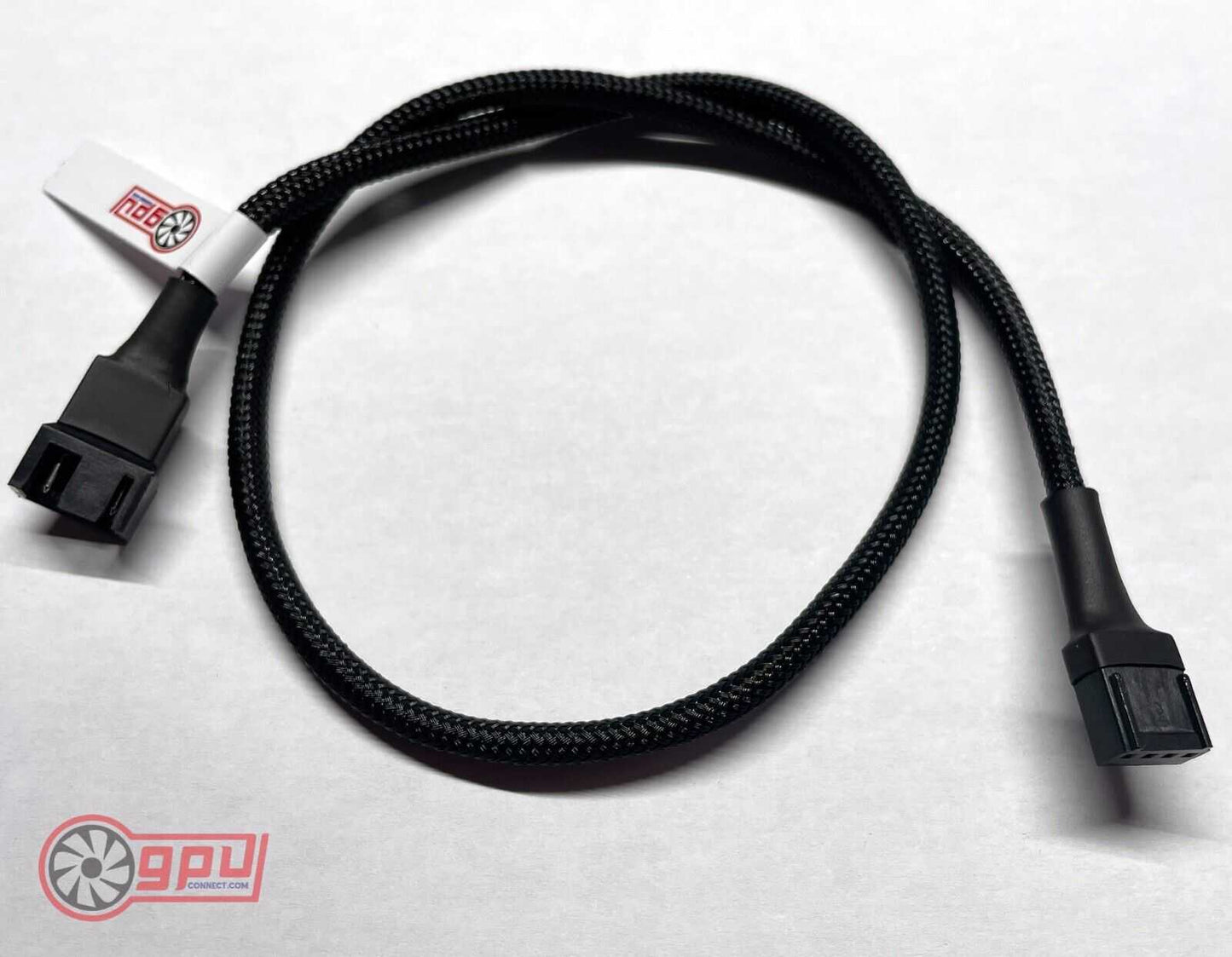 PREMIUM Long 4 Pin PWM Fan Extension Cable CPU GPU male to female (Braided) 50cm - GPUCONNECT.COM