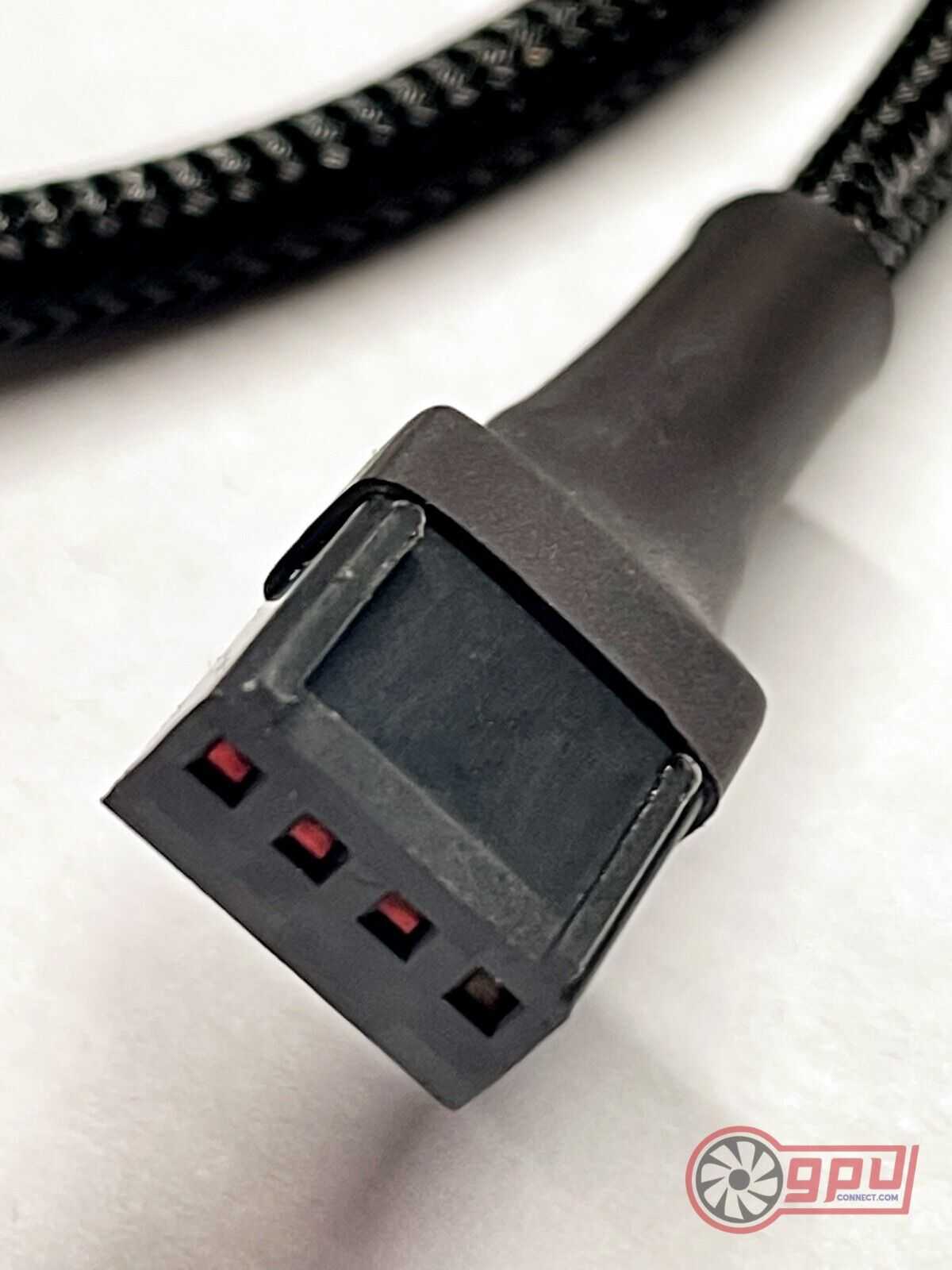 PREMIUM Long 4 Pin PWM Fan Extension Cable CPU GPU male to female (Braided) 50cm - GPUCONNECT.COM