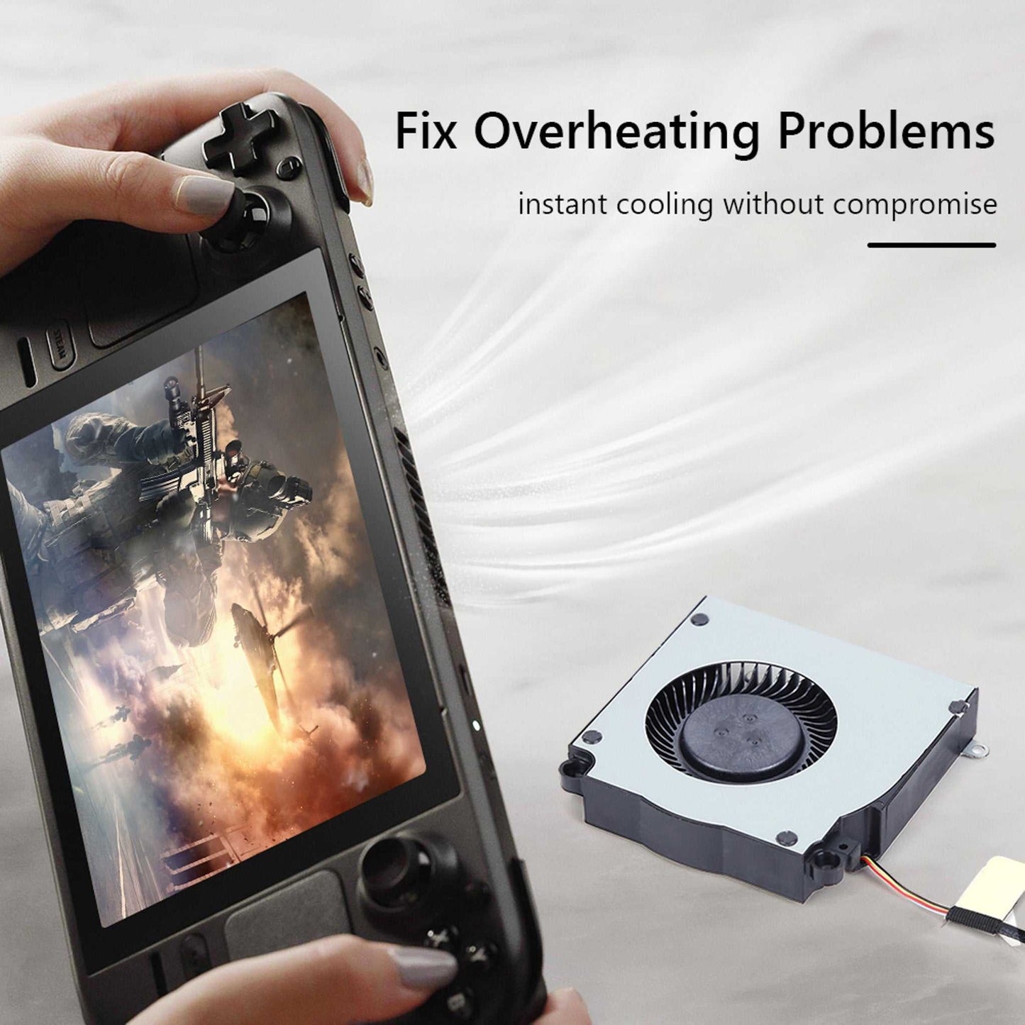 VALVE Steam Deck Cooling Fan Replacement (Quiet) BN5010S5H-N00P - GPUCONNECT.COM