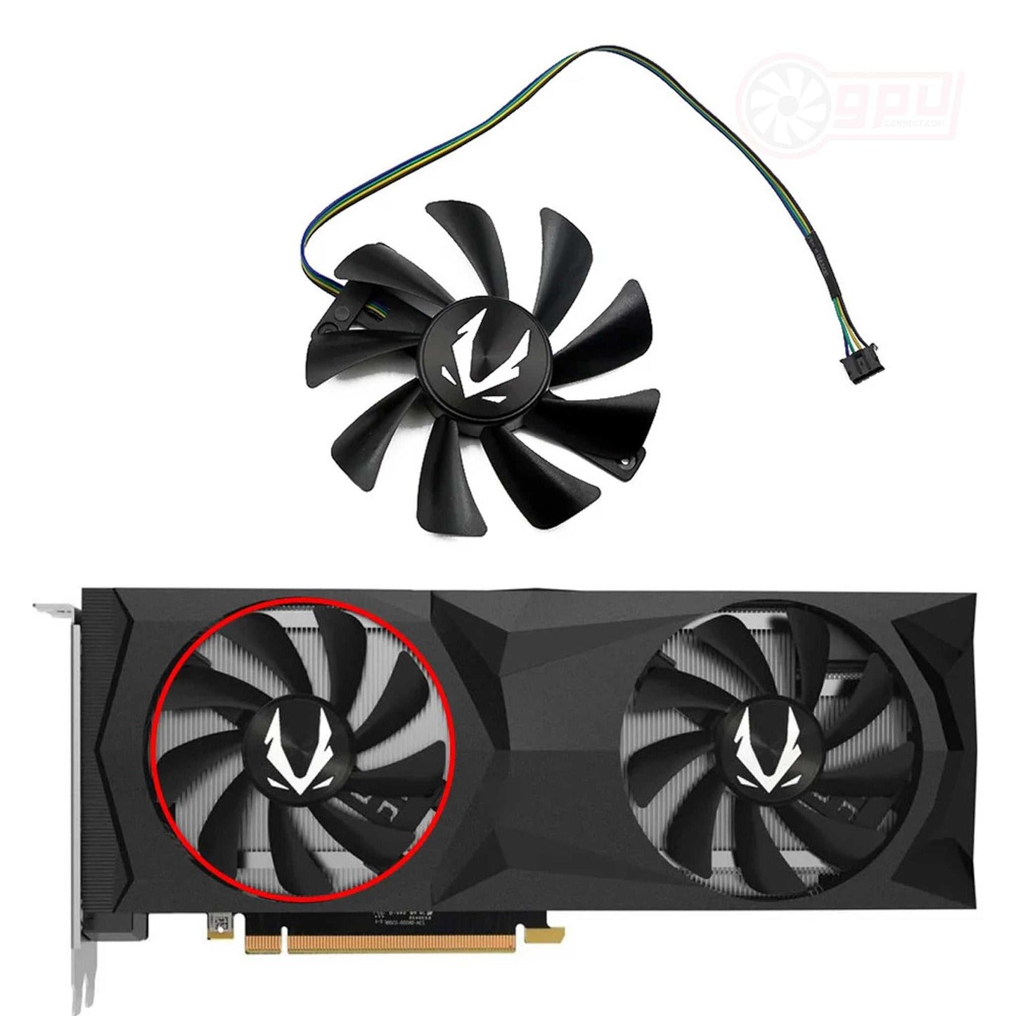 ZOTAC GeForce RTX 2080 2080 Ti Twin Graphics Card Fan - GPUCONNECT.COM