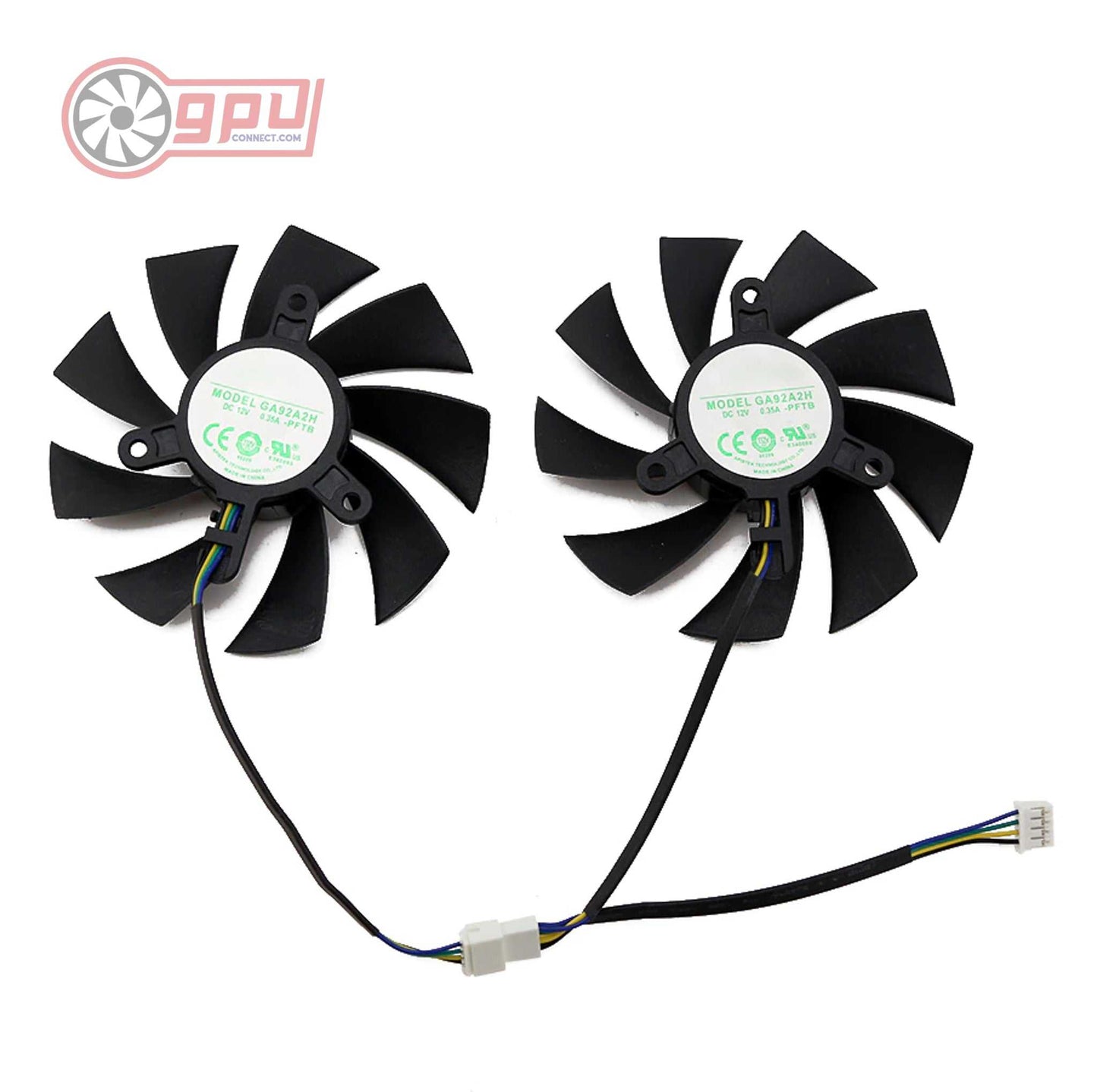 ZOTAC RTX 2060 2070 GTX 1660 1660Ti SUPER Mini Replacement Graphics Card Fan Set - GPUCONNECT.COM