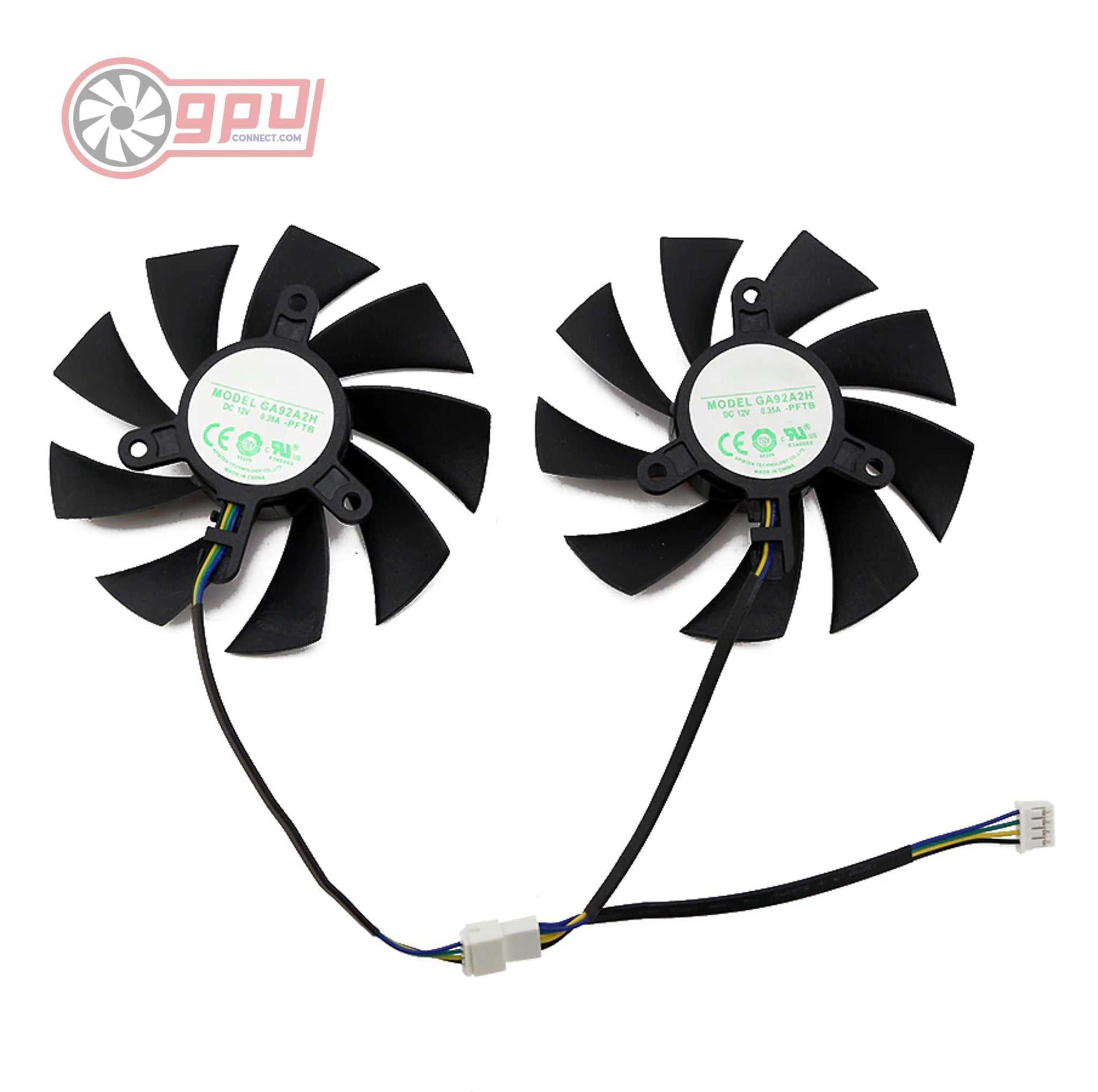 ZOTAC RTX 2060 2070 GTX 1660 1660Ti SUPER Mini Replacement Graphics Card Fan Set - GPUCONNECT.COM