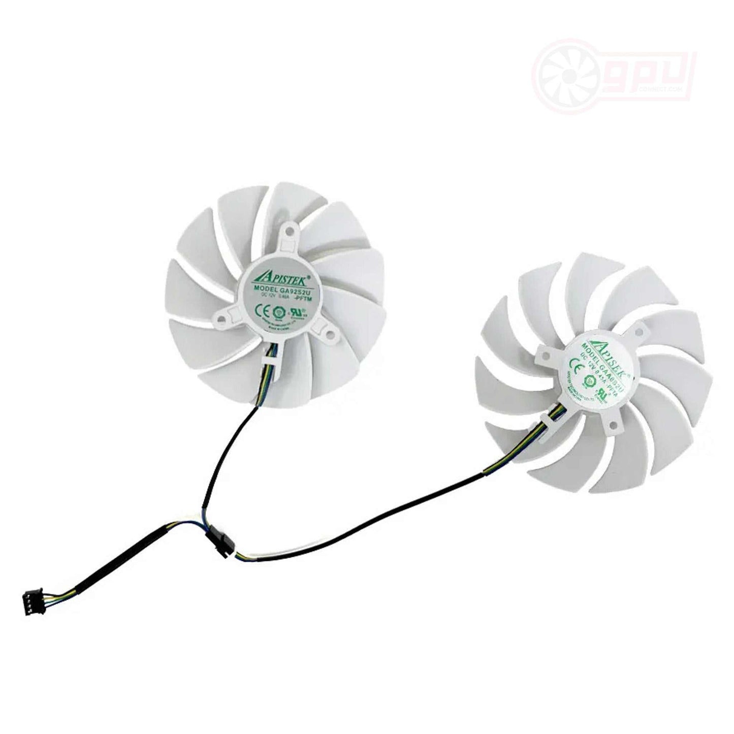 ZOTAC RTX 3060 AMP White Edition Replacement GPU Fans - GPUCONNECT.COM
