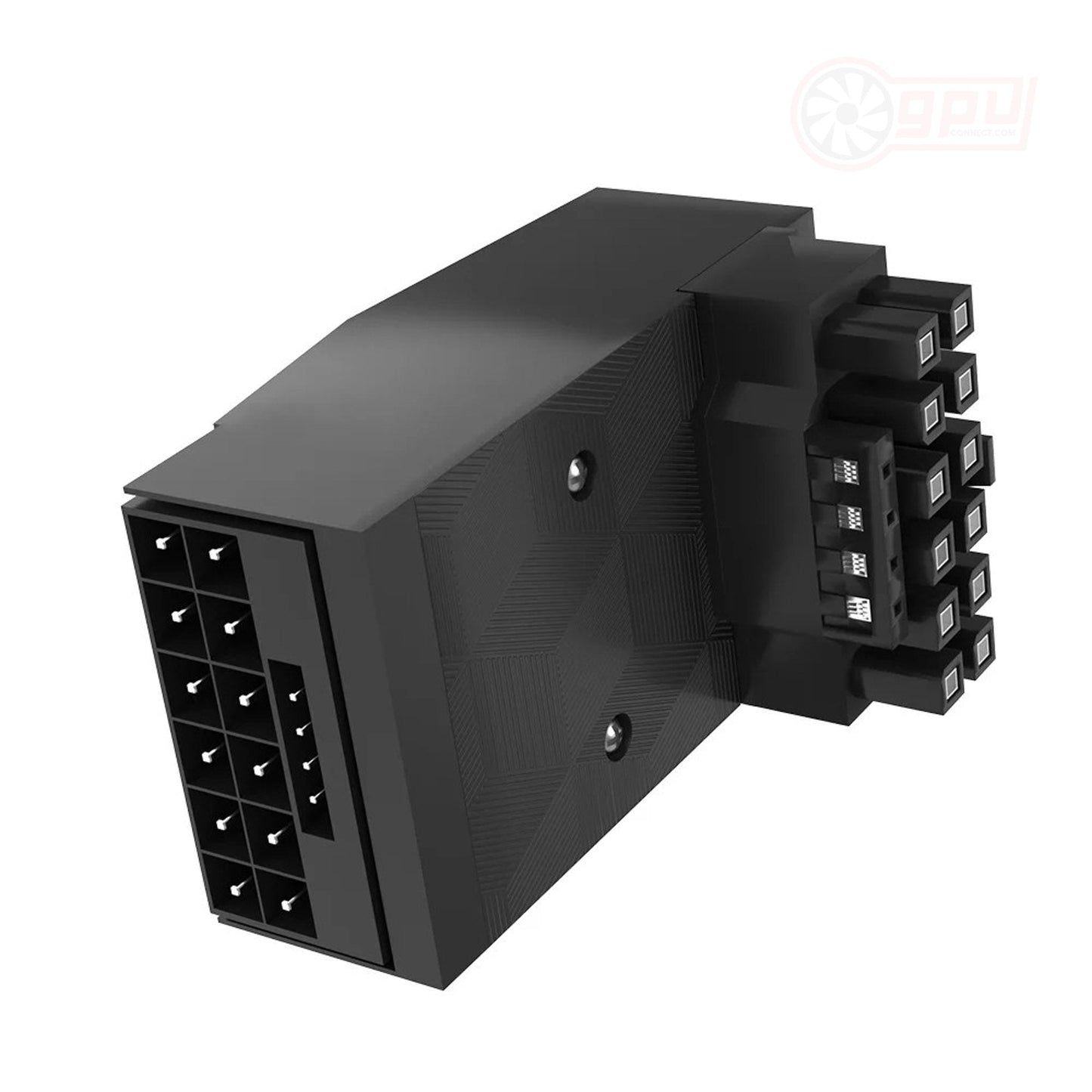Angled 16-Pin PCIE 12VHPWR GPU Power Connector (12+4 Pin Male To Female) - GPUCONNECT.COM