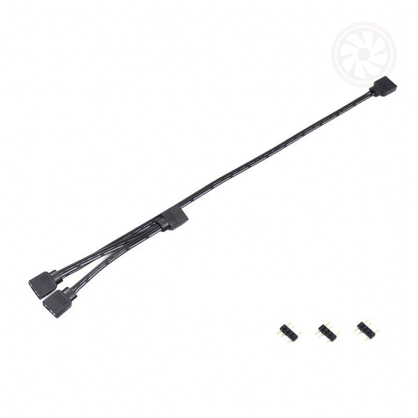 ARGB Sync Splitter Cable - 5V 3Pin ARGB - 1 to 1/2/3/4/5 Fan LED Light Strip Extension Cable - GPUCONNECT.COM