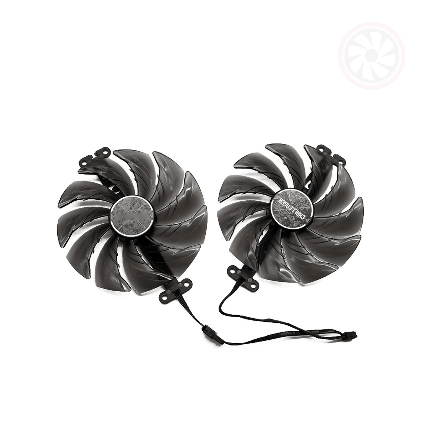 ASRock Radeon RX 9060 9060XT Challenger Replacement GPU Fan Set (OEM) - GPUCONNECT.COM