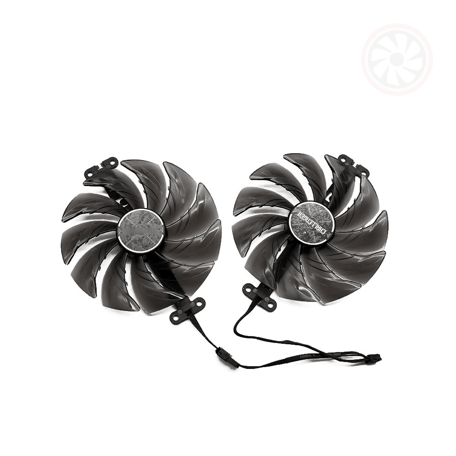 ASRock Radeon RX 9060 9060XT Challenger Replacement GPU Fan Set (OEM) - GPUCONNECT.COM