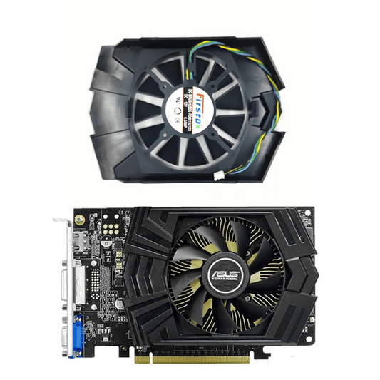 ASUS GTX 750 Ti Replacement GPU Fan and Shroud - GPUCONNECT.COM