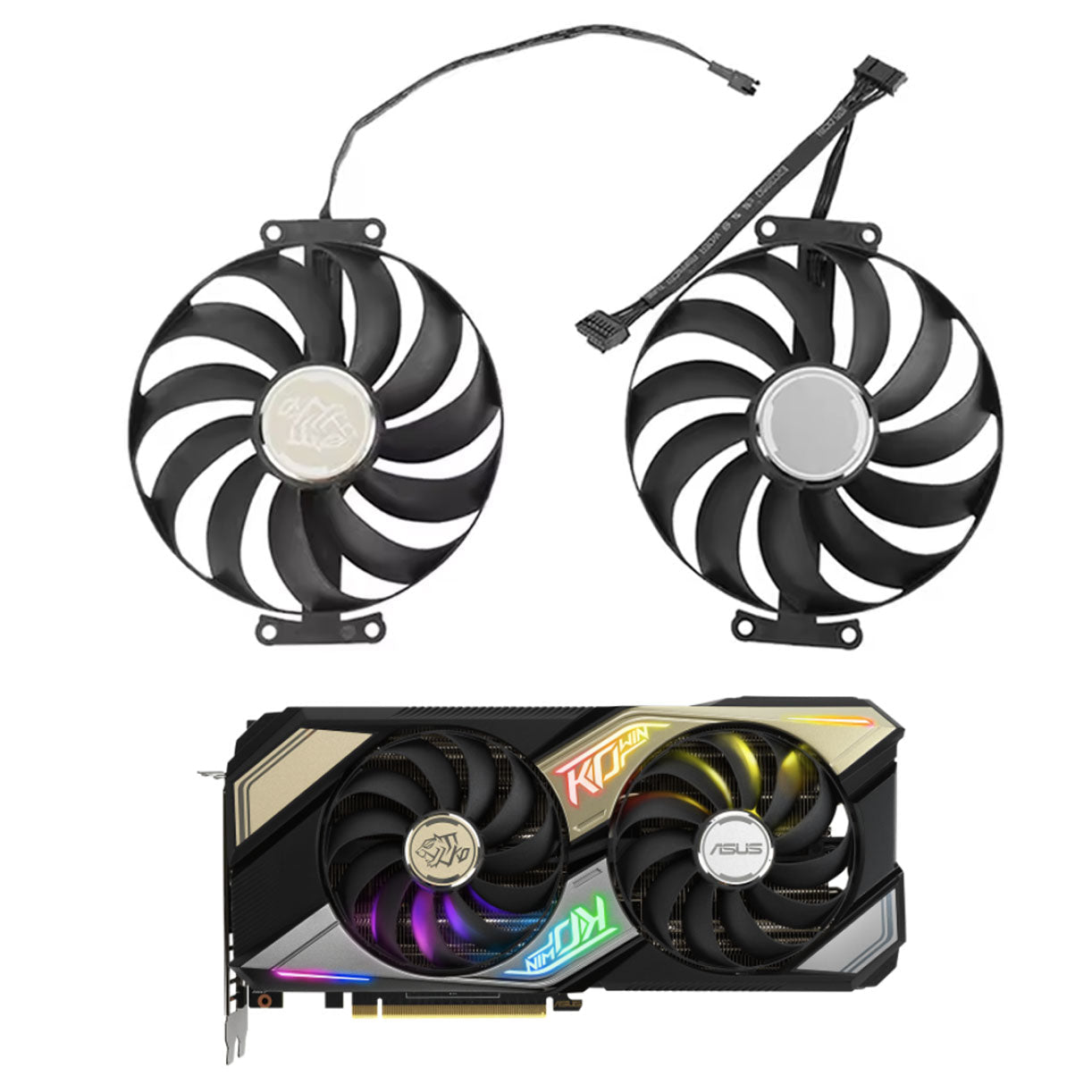 ASUS KO RTX 3060 3060Ti 3070 OC Replacement Fan Set - GPUCONNECT.COM