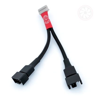 ASUS PRIME RX 9060 / 9070 XT OC - 7 Pin Deshroud Fan Adapter Cable (2x PWM Fan Outputs) - GPUCONNECT.COM