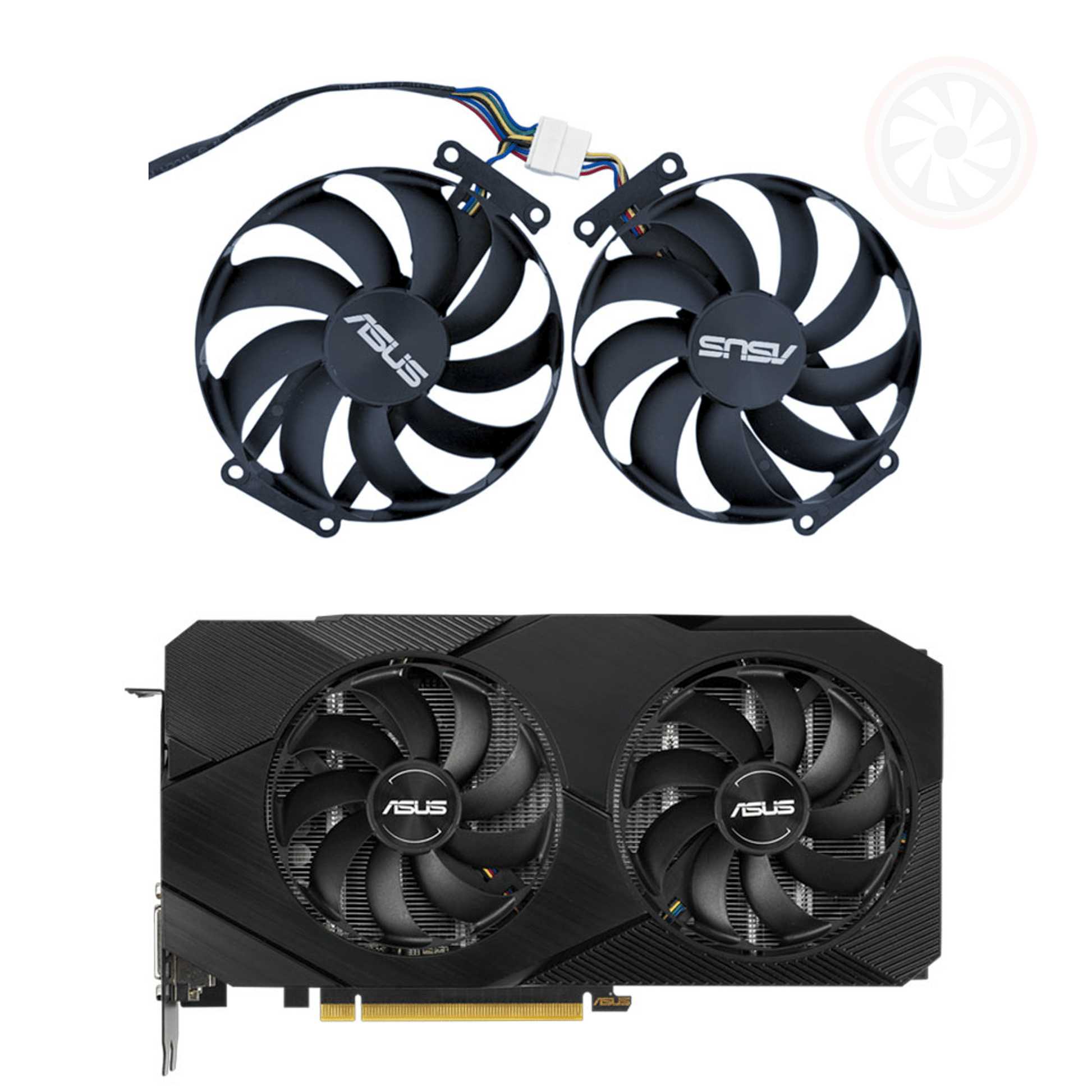 ASUS RTX 2060 2070 2080 / GTX 1660 1660Ti SUPER EVO V2 GPU Fan - GPUCONNECT.COM