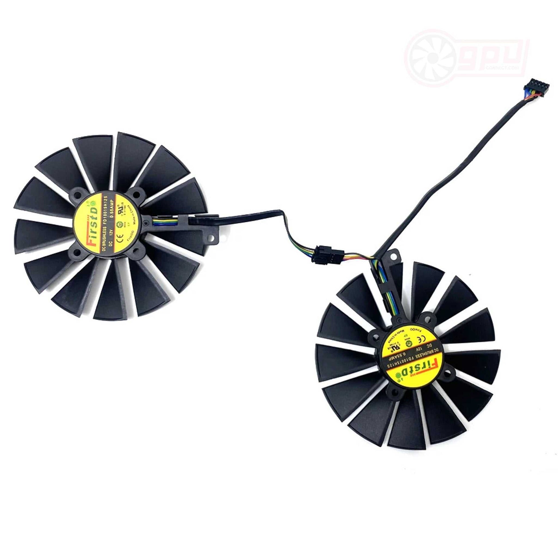 ASUS STRIX GTX 970 980 780 TI R9 380 Replacement GPU Fan Set - GPUCONNECT.COM