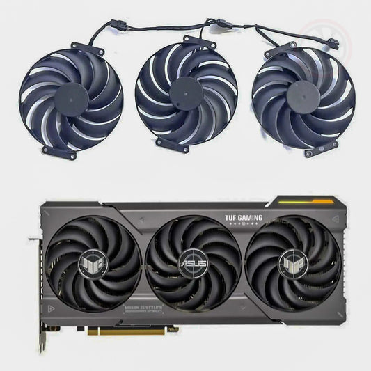 ASUS TUF Gaming RX 7700XT 7800XT OC Edition GPU Fan Set - GPUCONNECT.COM
