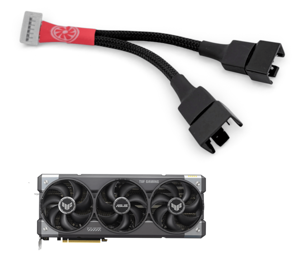 ASUS TUF RTX 5080 5090 7-Pin PWM Adapter Deshroud Cable – GPUCONNECT.COM