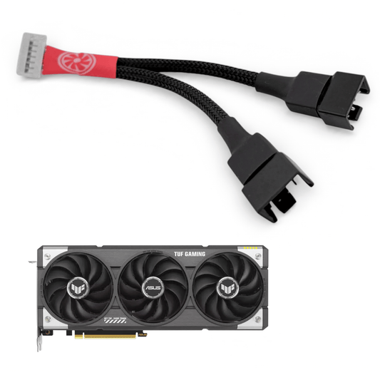 ASUS TUF RX 9060 / 9070 XT OC - 7 Pin Deshroud Adapter Cable - GPUCONNECT.COM
