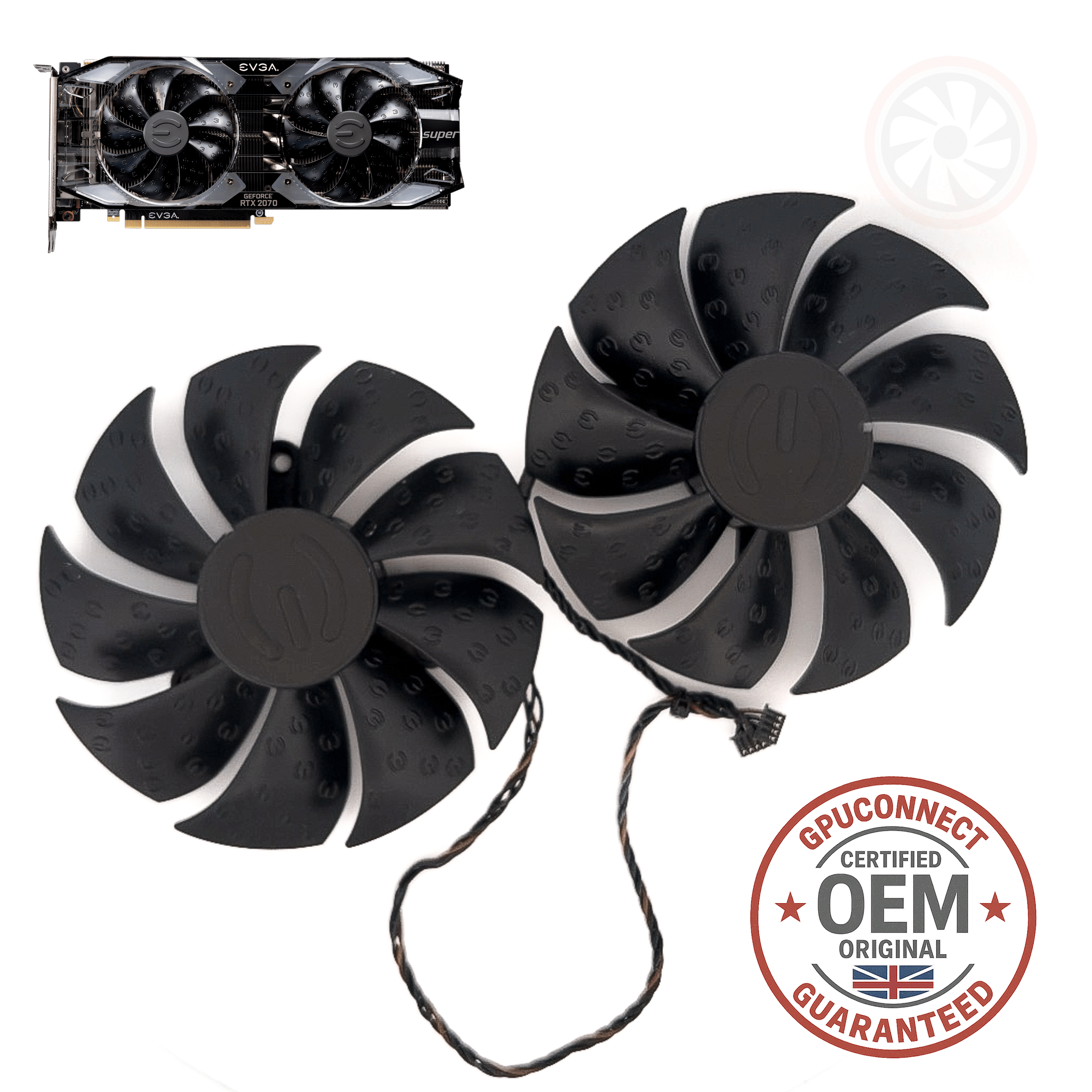 Rtx Computer Fan EVGA RTX 2060 2070 2080 2080Ti SUPER XC - GPU Fans (15mm) - OEM Origin ...
