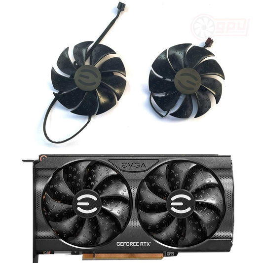 EVGA RTX 3050 3060 Ti XC GAMING BLACK Replacement Fans (15mm) - GPUCONNECT.COM