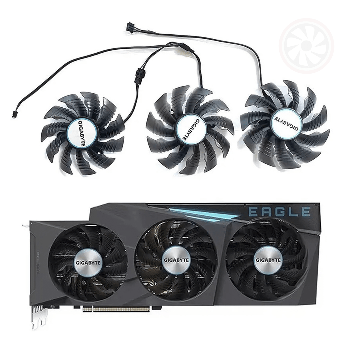 Gigabyte GeForce RTX 3080 3080Ti 3090 EAGLE GPU Fan Replacement - GPUCONNECT.COM