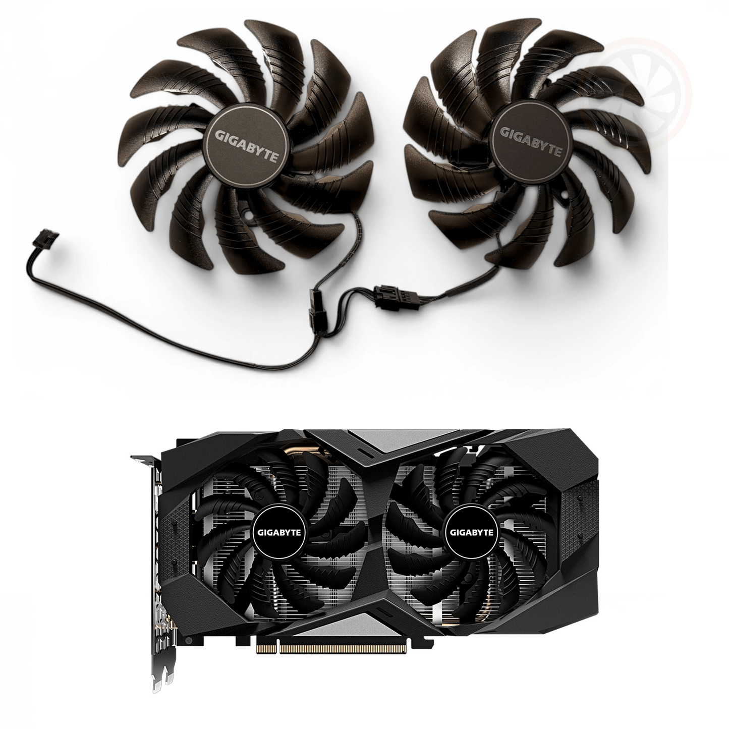 Gigabyte RTX 2060 GTX 1660 1650 SUPER Windforce OEM GPU Fan Replacement - GPUCONNECT.COM