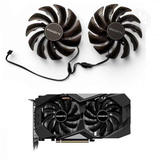 Gigabyte RTX 2060 GTX 1660 1650 SUPER Windforce OEM GPU Fan Replacement - GPUCONNECT.COM