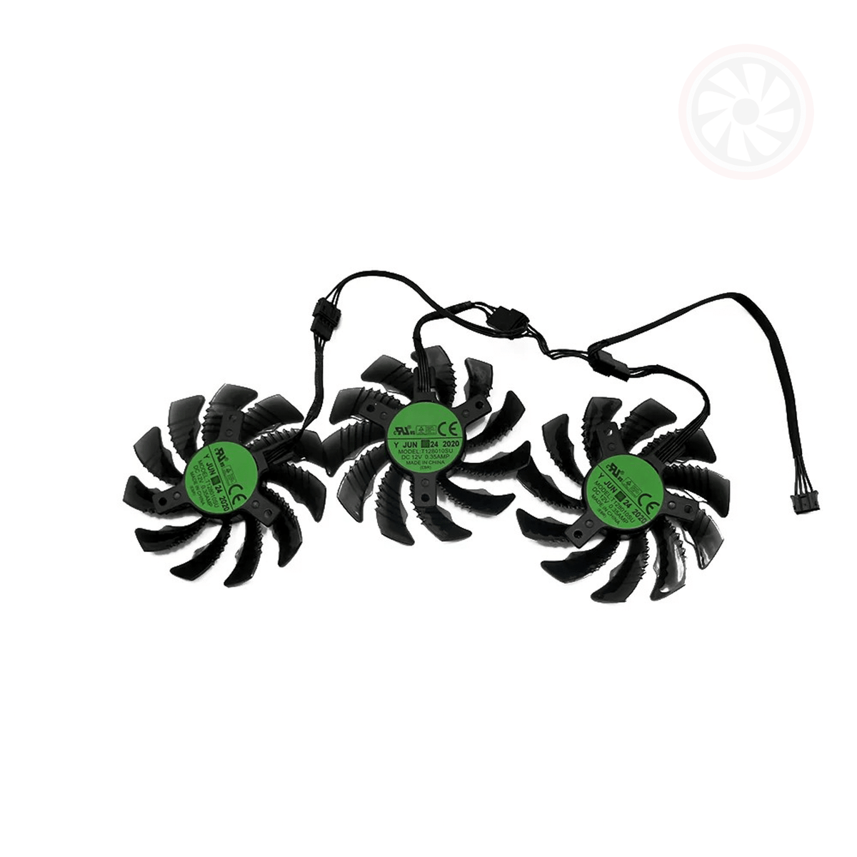 Gigabyte RX 6600XT 6700 6700XT RTX 3070 EAGLE GPU Fan Replacement Set - GPUCONNECT.COM