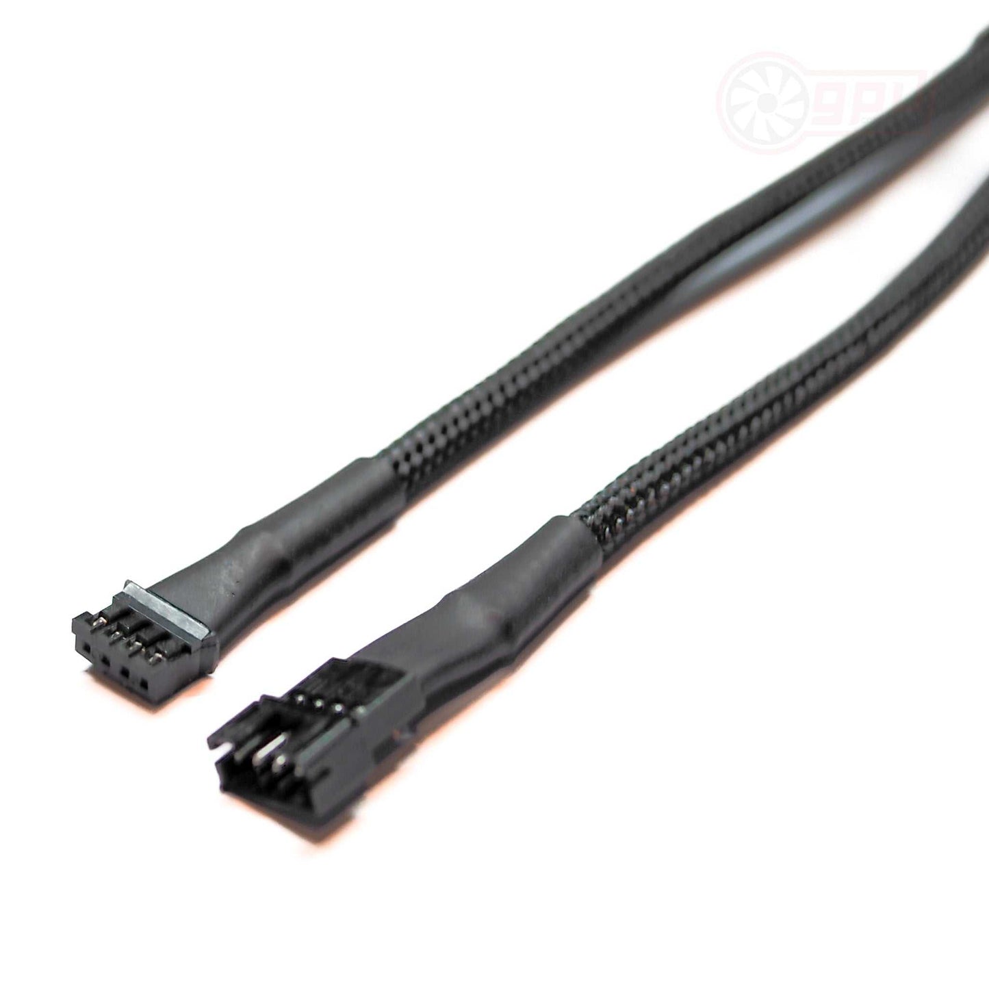 GPU Graphics Card Fan Extension Cable Braided Black 10/15cm - GPUCONNECT.COM