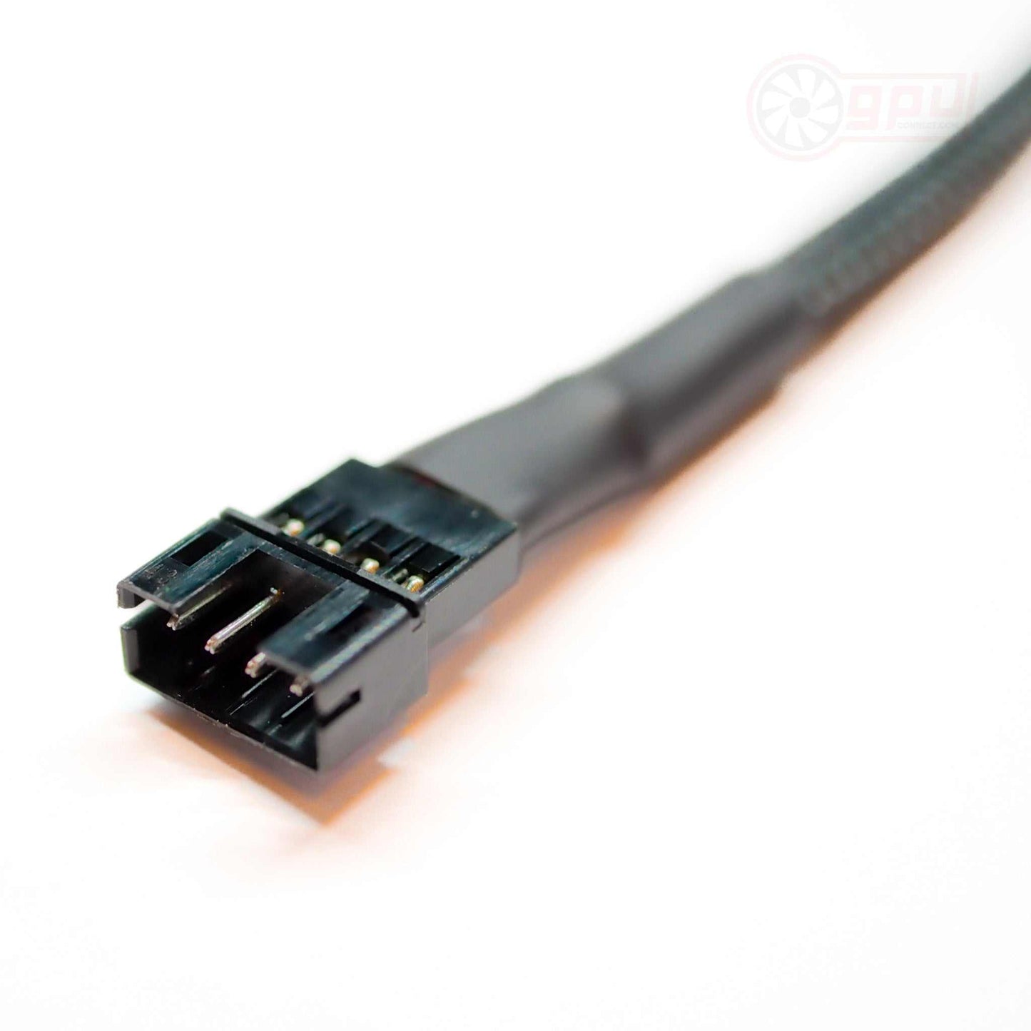 GPU Graphics Card Fan Extension Cable Braided Black 10/15cm - GPUCONNECT.COM