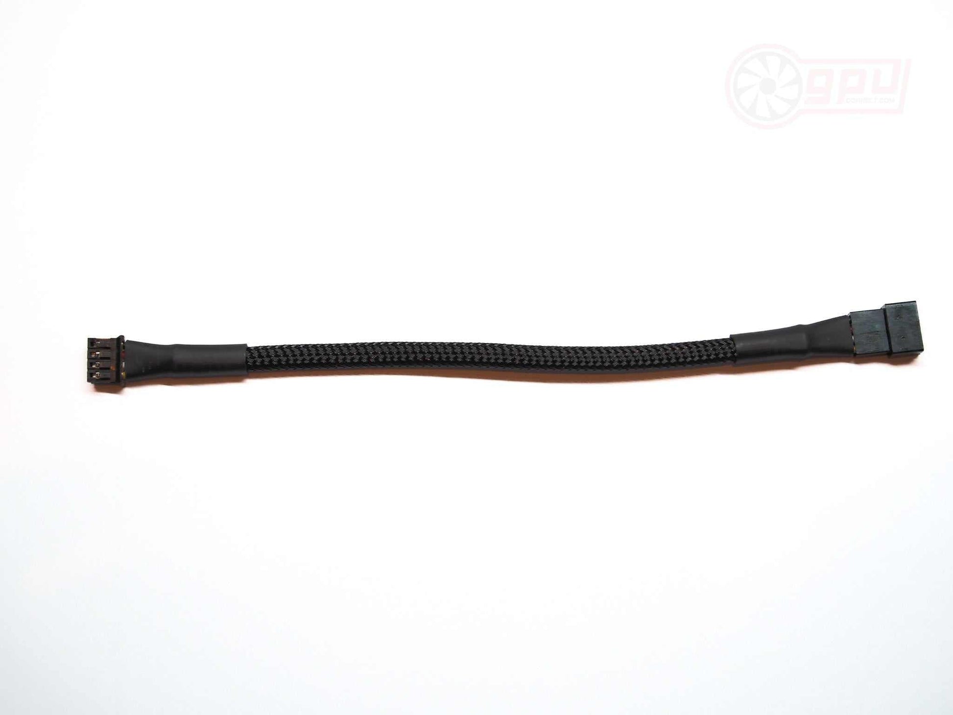 GPU Graphics Card Fan Extension Cable Braided Black 10/15cm - GPUCONNECT.COM