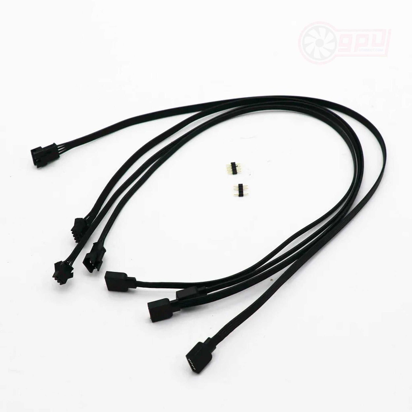 GPUCONNECT 3-Pin 5V / 4-Pin 12V RGB ARGB Control Extension Adapter Cable - GPUCONNECT.COM