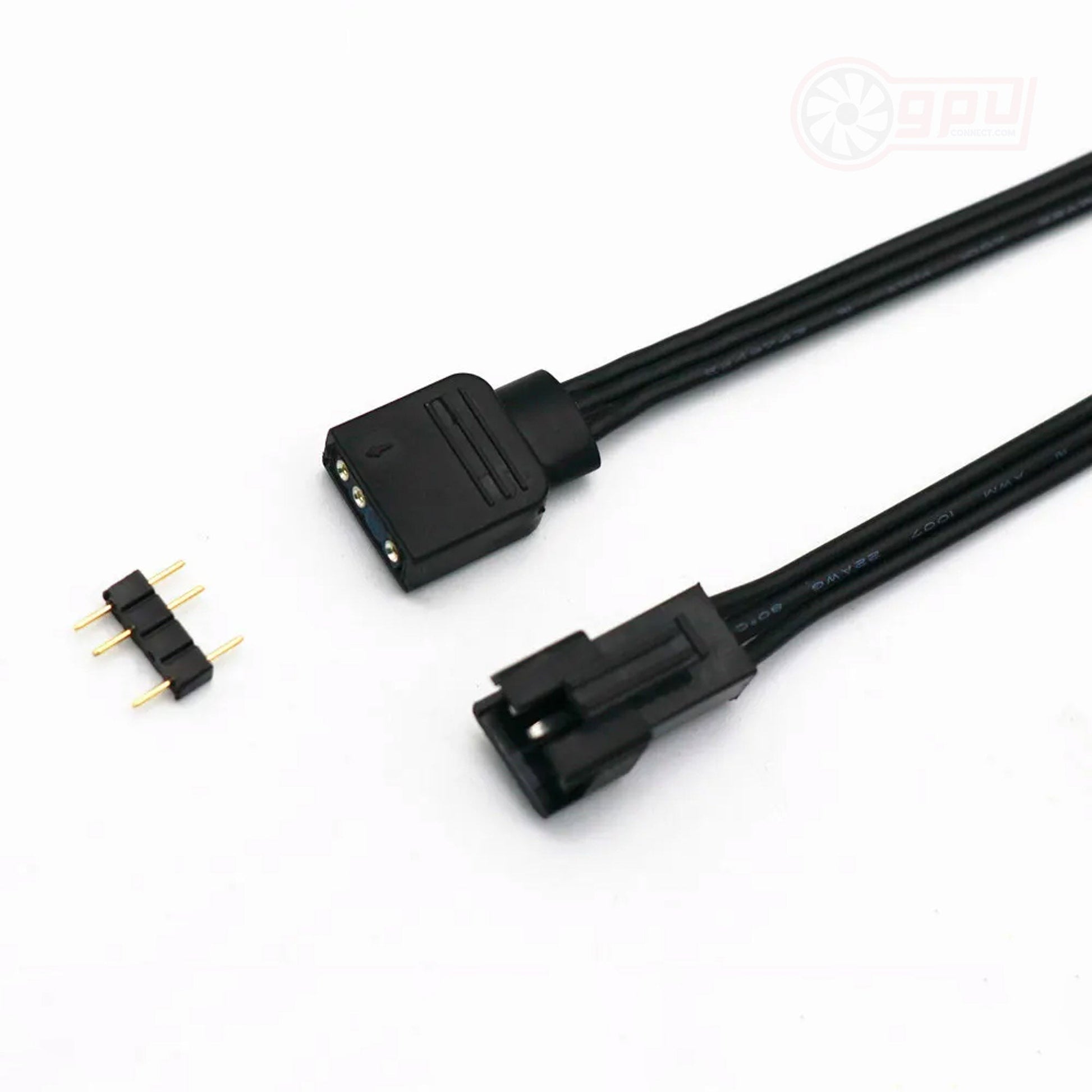 GPUCONNECT 3-Pin 5V / 4-Pin 12V RGB ARGB Control Extension Adapter Cable - GPUCONNECT.COM