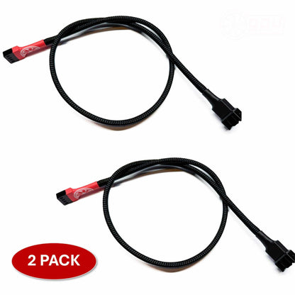 GPUCONNECT Premium Computer Fan Extension Cable (50cm) - GPUCONNECT.COM