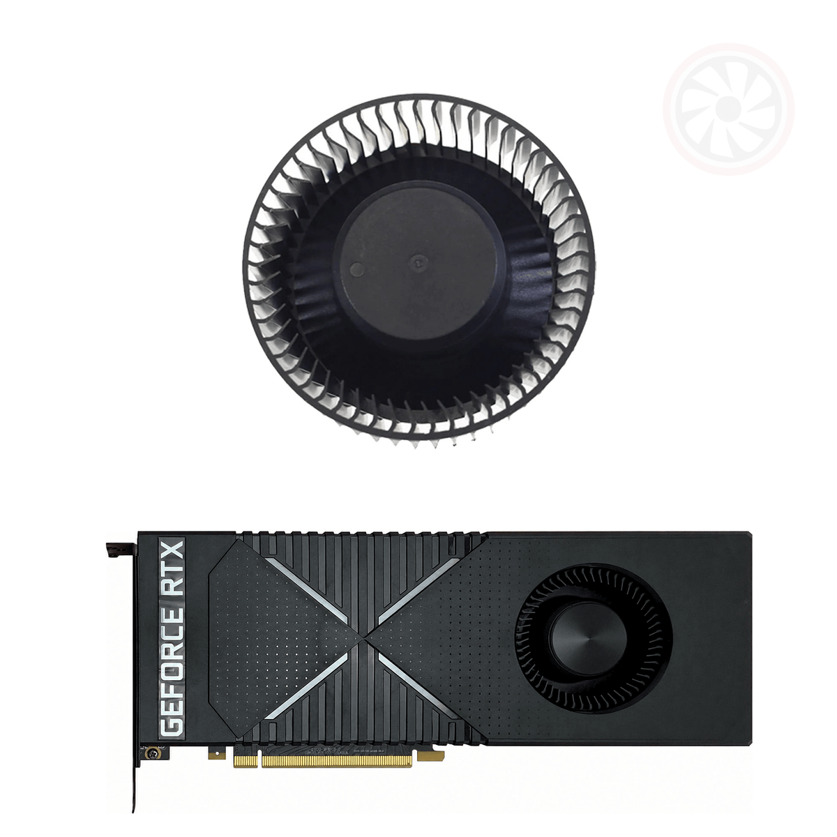 HP NVIDIA GeForce RTX 2080 TURING Replacement GPU Blower Fan - GPUCONNECT.COM