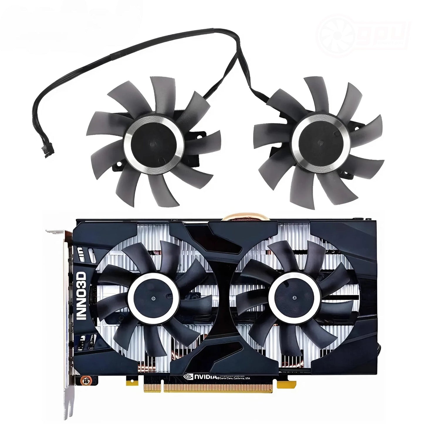 Inno3D GTX 1660 1660Ti RTX 2060 Twin X2 Replacement GPU Fans - GPUCONNECT.COM