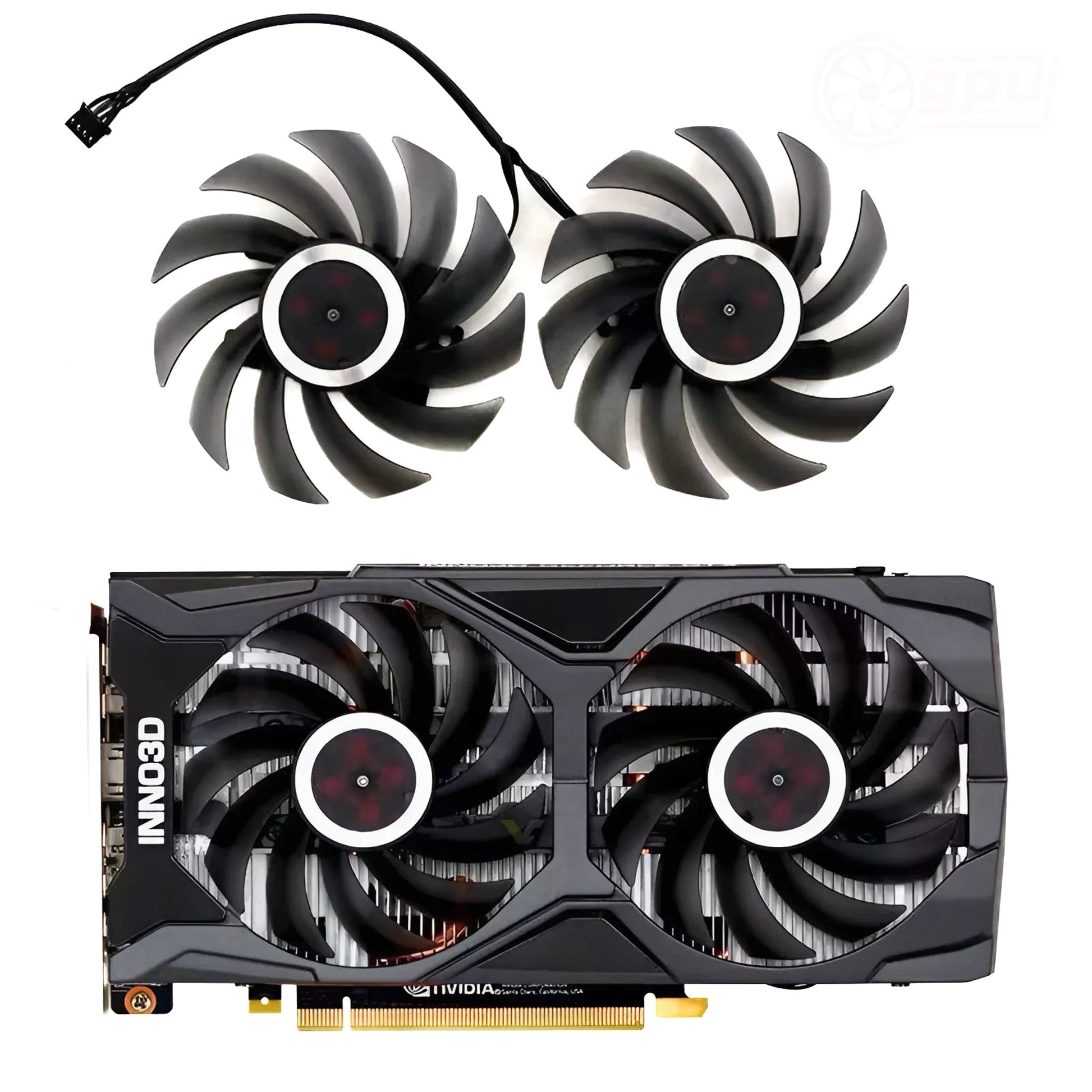 Inno3D RTX 2060 1660 SUPER Twin X2 Replacement GPU Fans - GPUCONNECT.COM