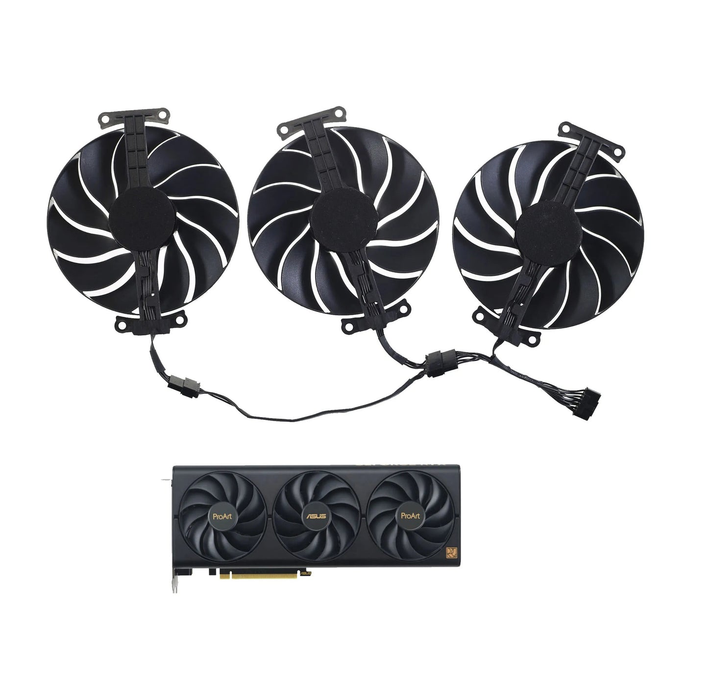 Asus RTX 4070 / 4060Ti / 4060 ProART GPU Fan Set (OEM) - 7-pin