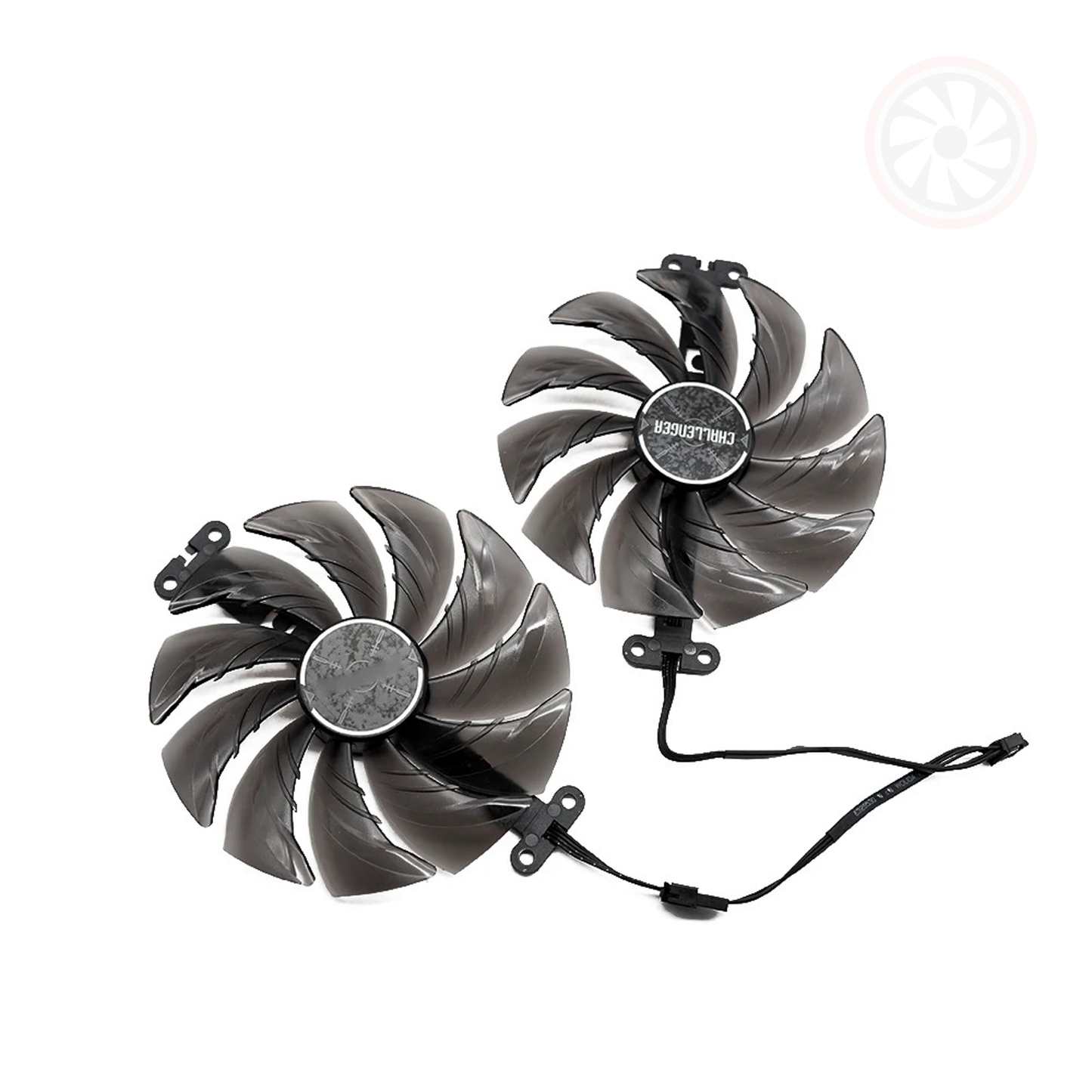ASRock Radeon RX 9060 9060XT Challenger Replacement GPU Fan Set (OEM)