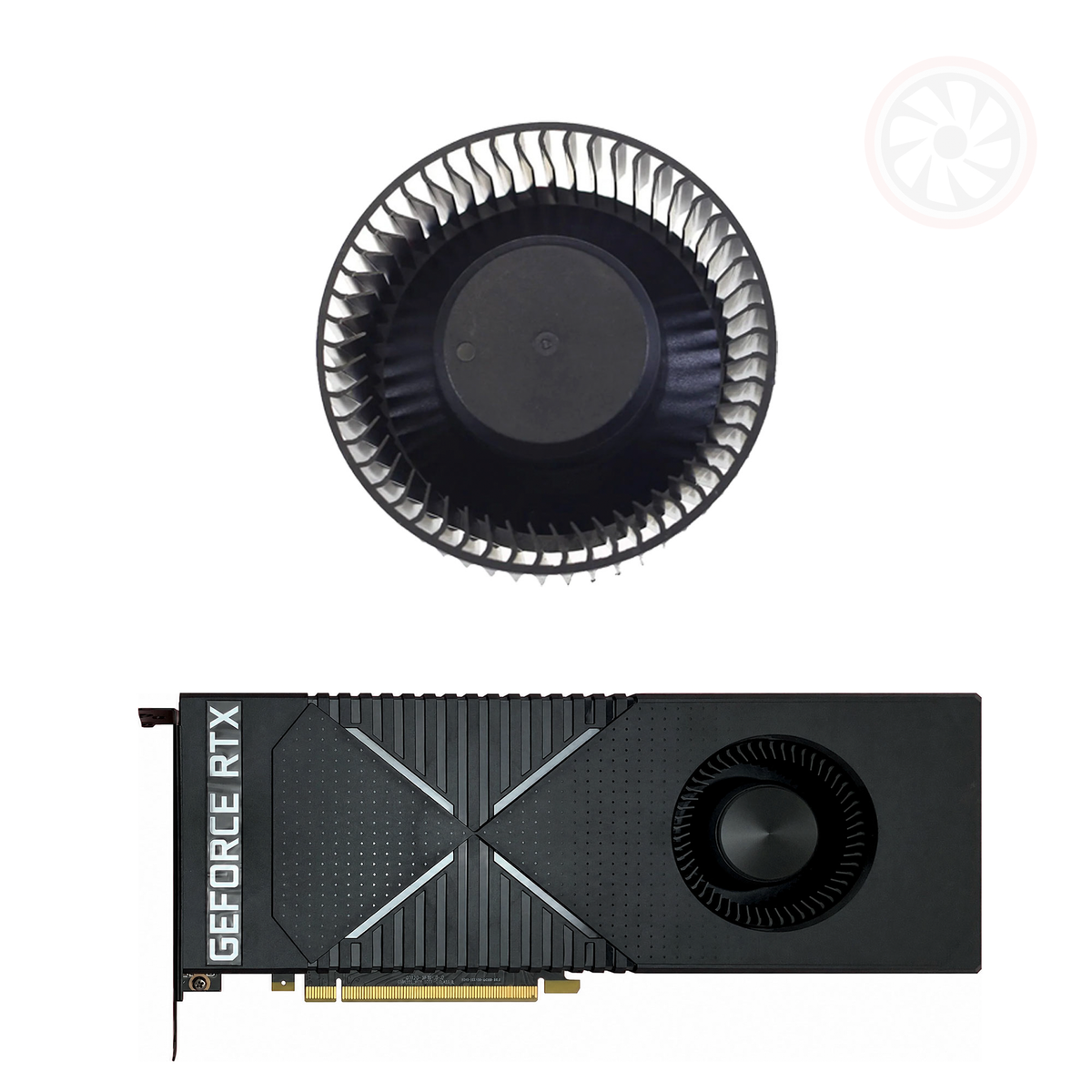 HP NIVIDIA GeForce RTX 2080 TURING Replacement GPU Blower Fan