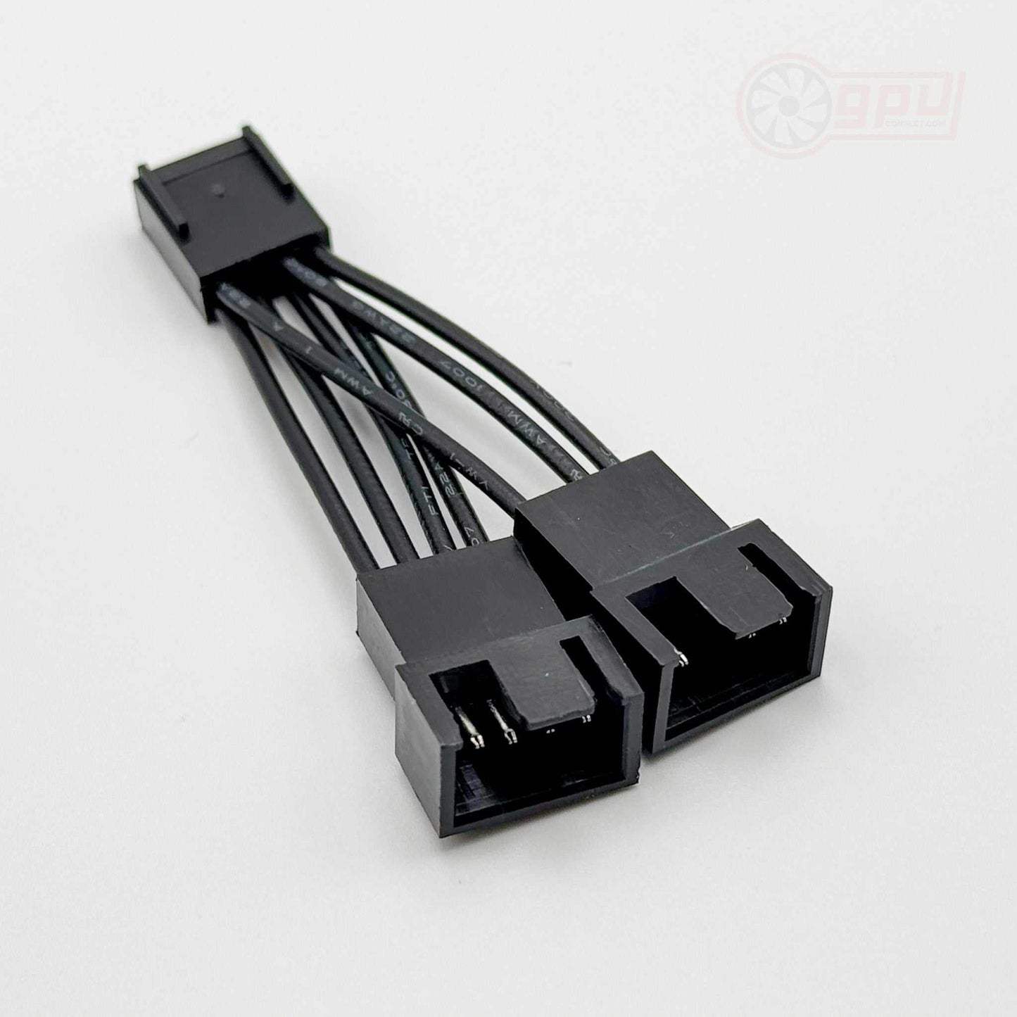 Mini Fan Splitter Cable Dual PWM for CPU / GPU - 5cm Black - GPUCONNECT.COM